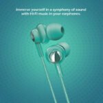 wired earphones with mic, deep bass wired headset, wired earphones for music, earphones for students, earphones for zoom classes, office earphones, HD sound earphones, green earphones, best wired earphones under 500, signatize wired earphones, tangle-free earphones, earphones for android phone