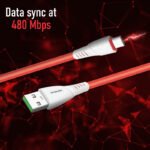 Data Charging Cable 65 W Fast Charging Compatible With All Usb-c Devices