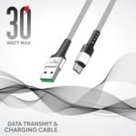 3.0A Type C USB Data & Charging Cable, Made in , 480Mbps Data Sync, Strong & Durable 1.5-Meter Nylon Braided USB Cable