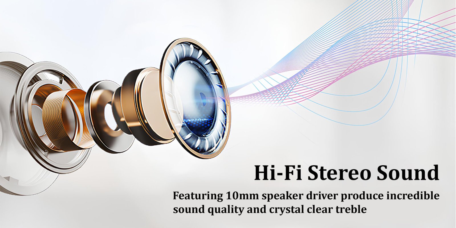 15H AUTO Pairing TWS Headset Wireless Bluetooth 5 in Ear Earbuds with Mic,15 H Playtime, Wireless Bluetooth Earphones