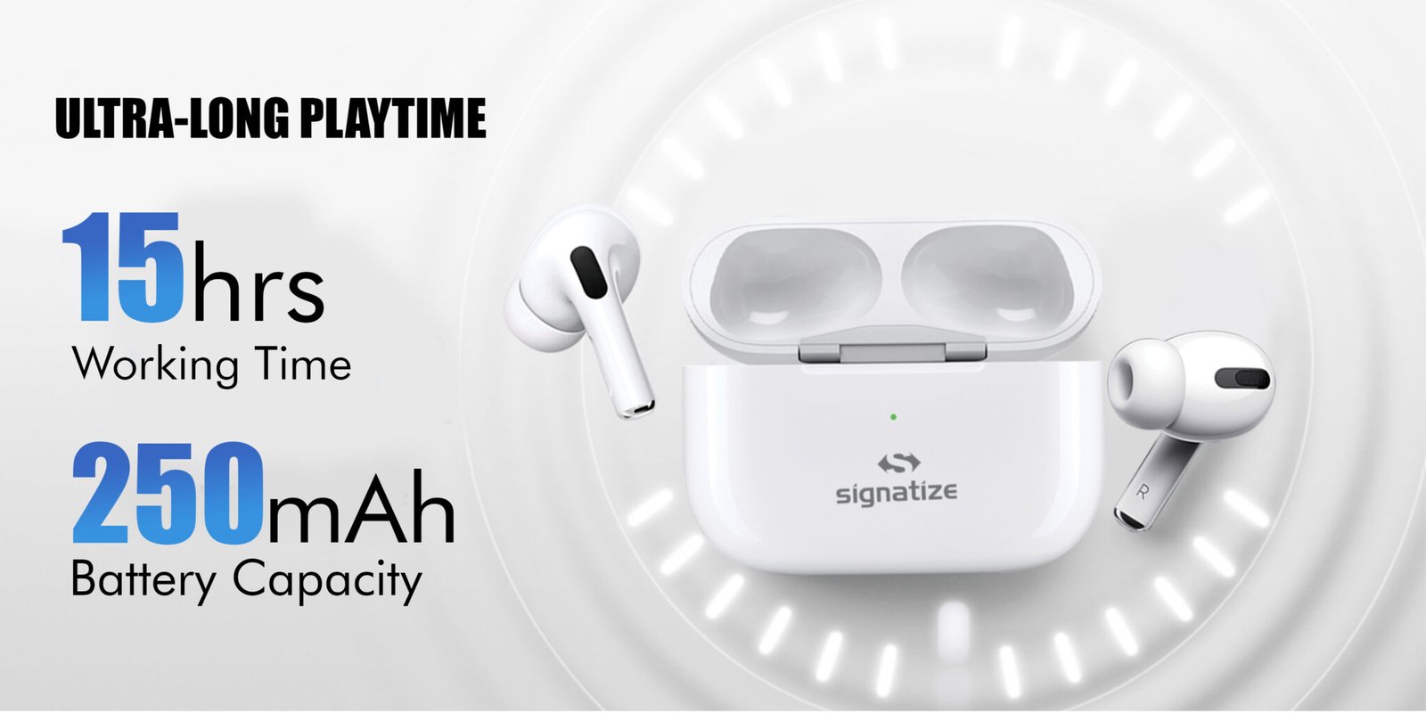 15H AUTO Pairing TWS Headset Wireless Bluetooth 5 in Ear Earbuds with Mic,15 H Playtime, Wireless Bluetooth Earphones