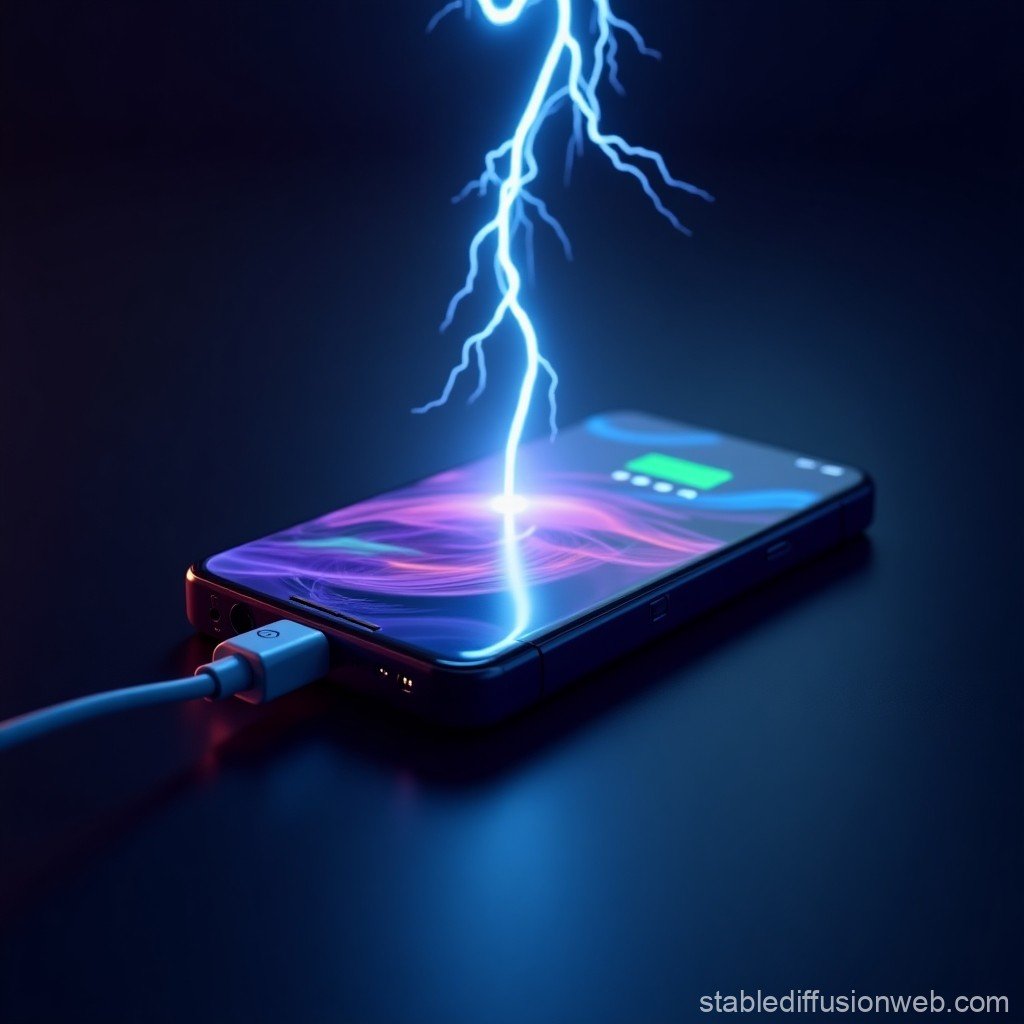 fast charging cable ai vector