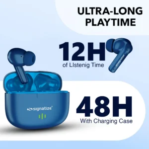 wireless earbuds in india, wirless earbuds with ultra long playtime, wireless earbuds with 48 hr battery